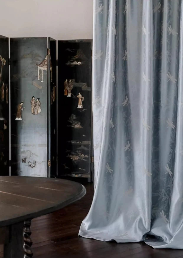 Luxury Jacquard Blackout Curtains for Classic Home Decor