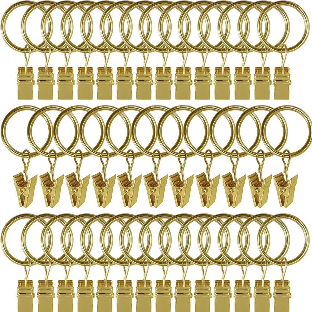 Luxury Modern Drapery Hardware System with Rings and Clips – a sophisticated and functional ensemble for elegant home decor.