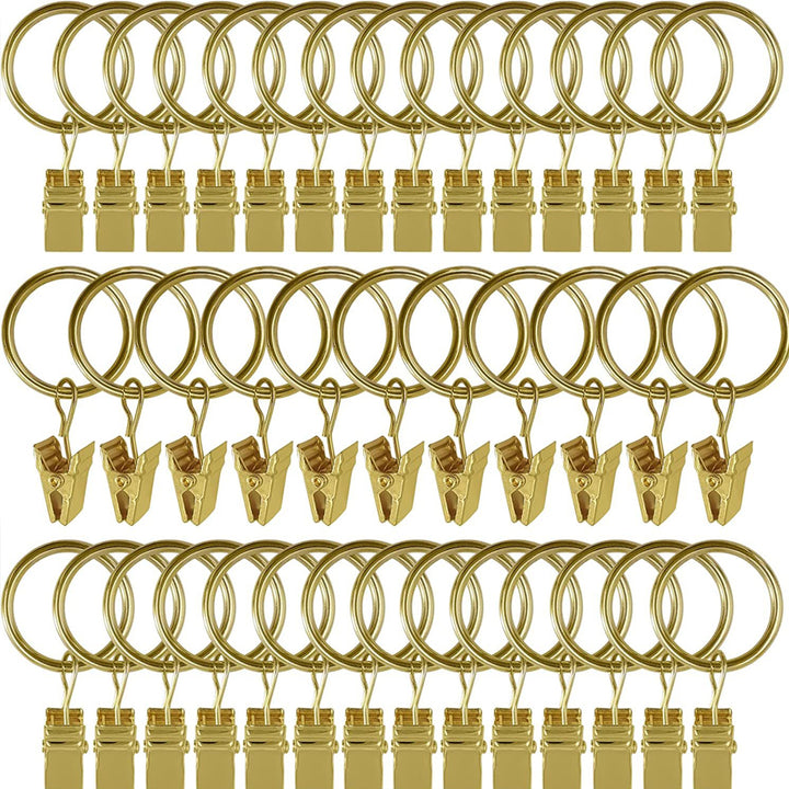 Luxury Modern Drapery Hardware System with Rings and Clips – a sophisticated and functional ensemble for elegant home decor.