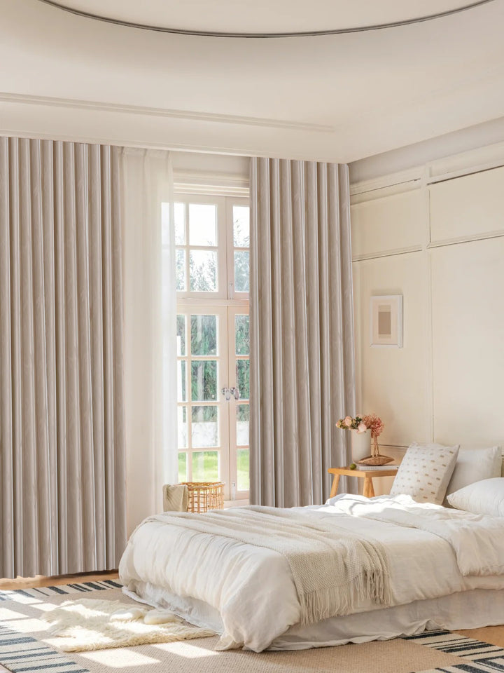 Luxury Jacquard Blackout Curtains for Classic Home Decor