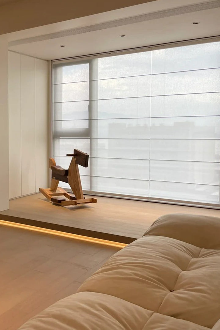 Stylish Half Blackout Roman Drapes for Contemporary Living Spaces