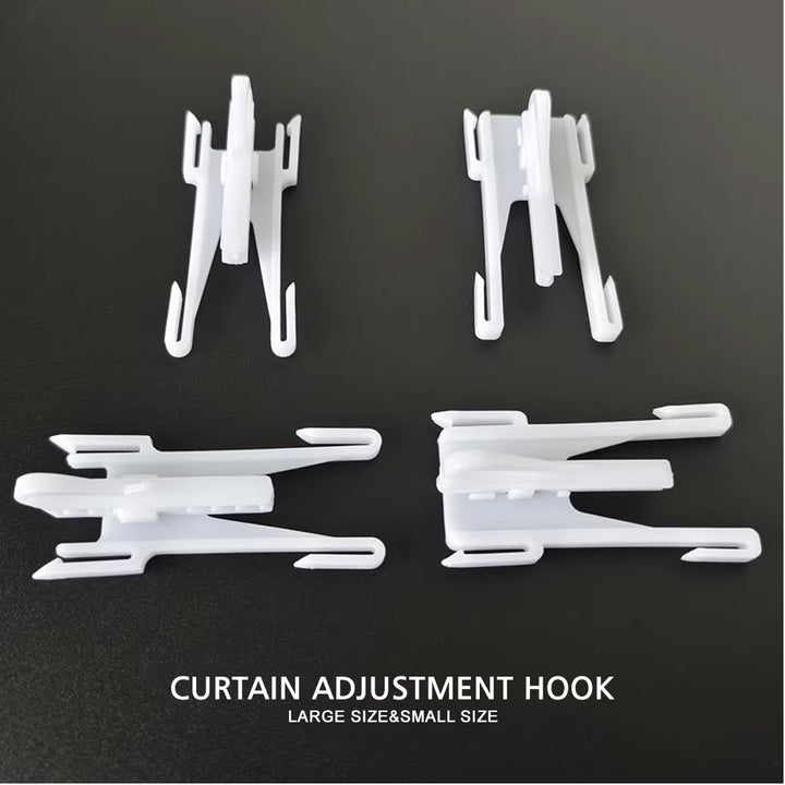 Butterfly Drapery Hooks(Dense Weave & Height-Adjustable Fixing Hooks)