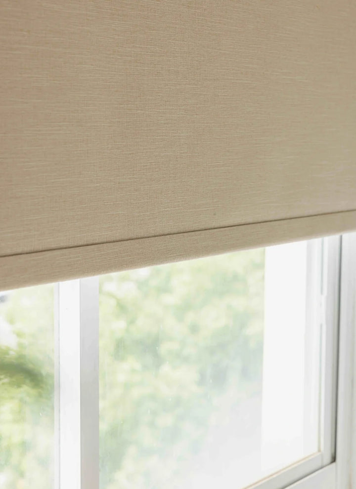Waterproof Blackout Roller Shade - Moisture Resistant Window Treatment for Bathroom & Kitchen - PE Fabric with Easy Clean Surface