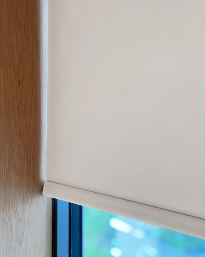 Luxury Double-Sided Waterproof Roller Shade - 100% Moisture Proof Blackout Shades - PE Coated Both Sides