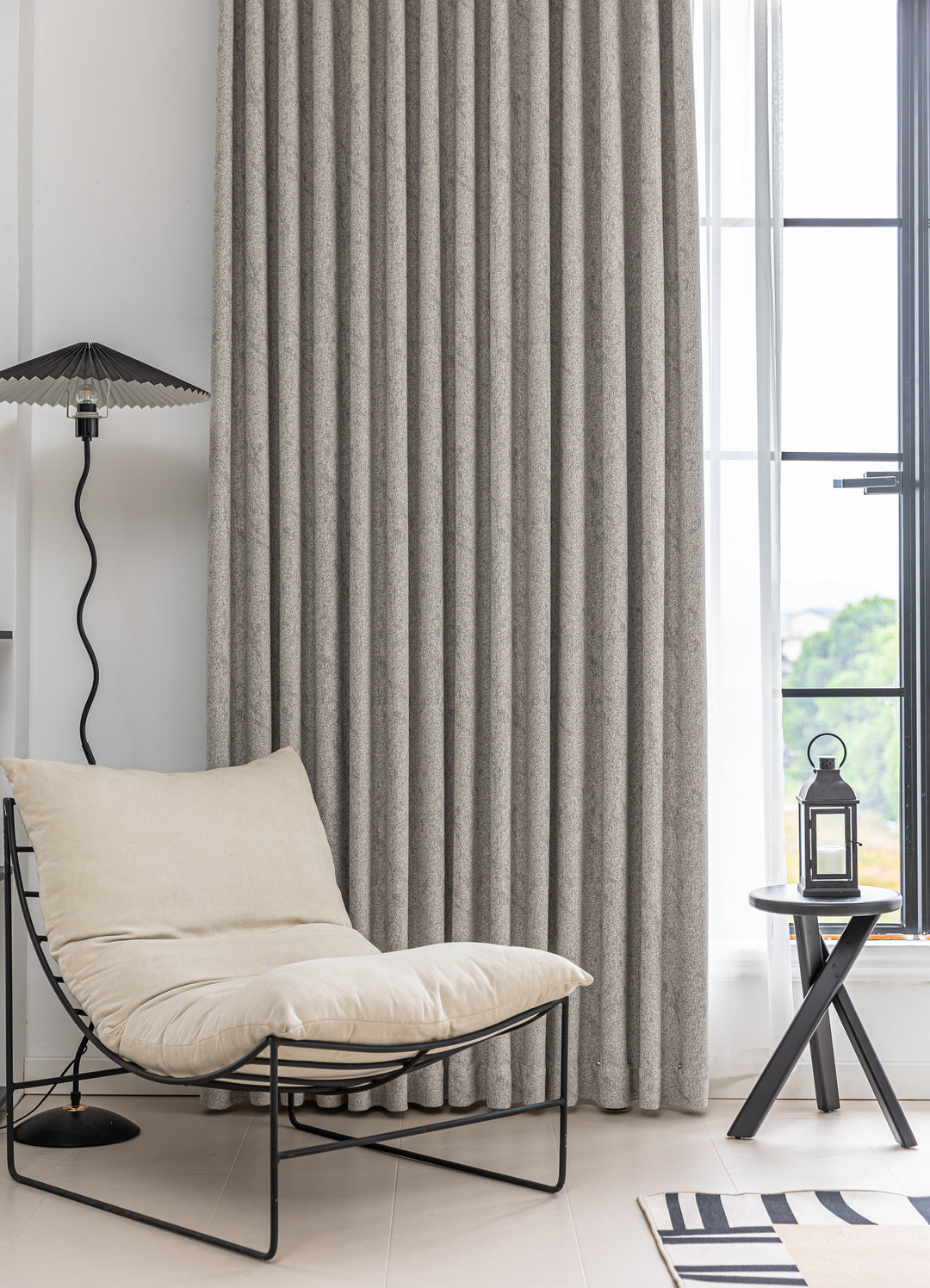 Textured Cotton-Linen Jacquard Curtains