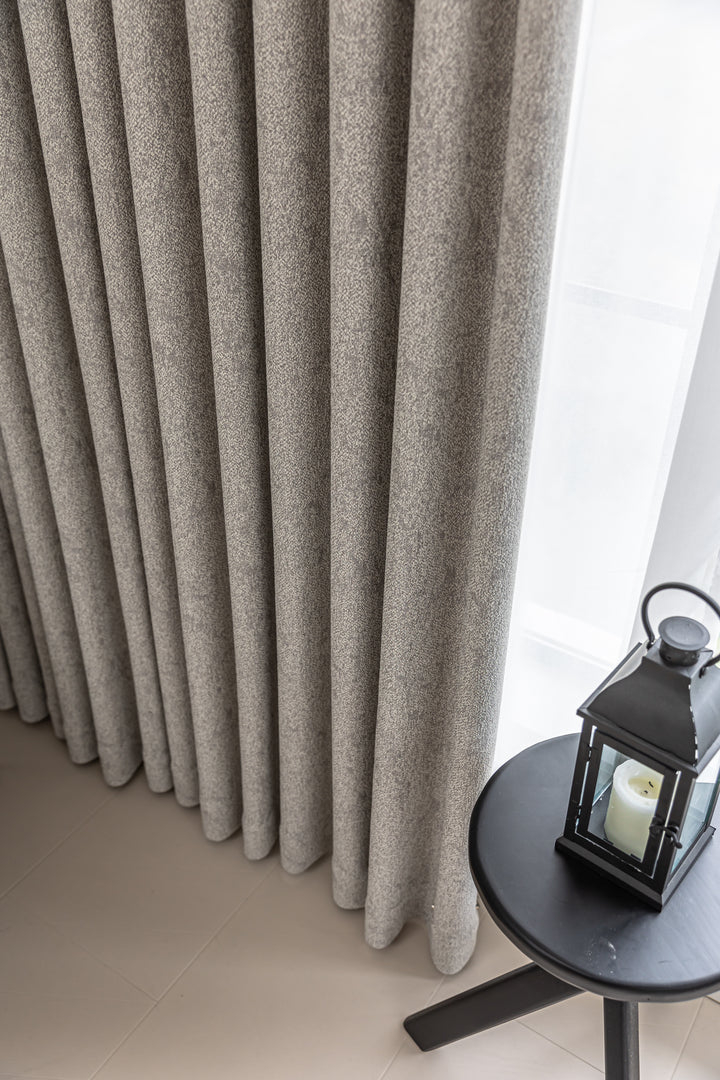 Textured Cotton-Linen Jacquard Curtains