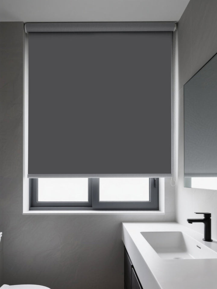 Luxury Double-Sided Waterproof Roller Shade - 100% Moisture Proof Blackout Shades - PE Coated Both Sides