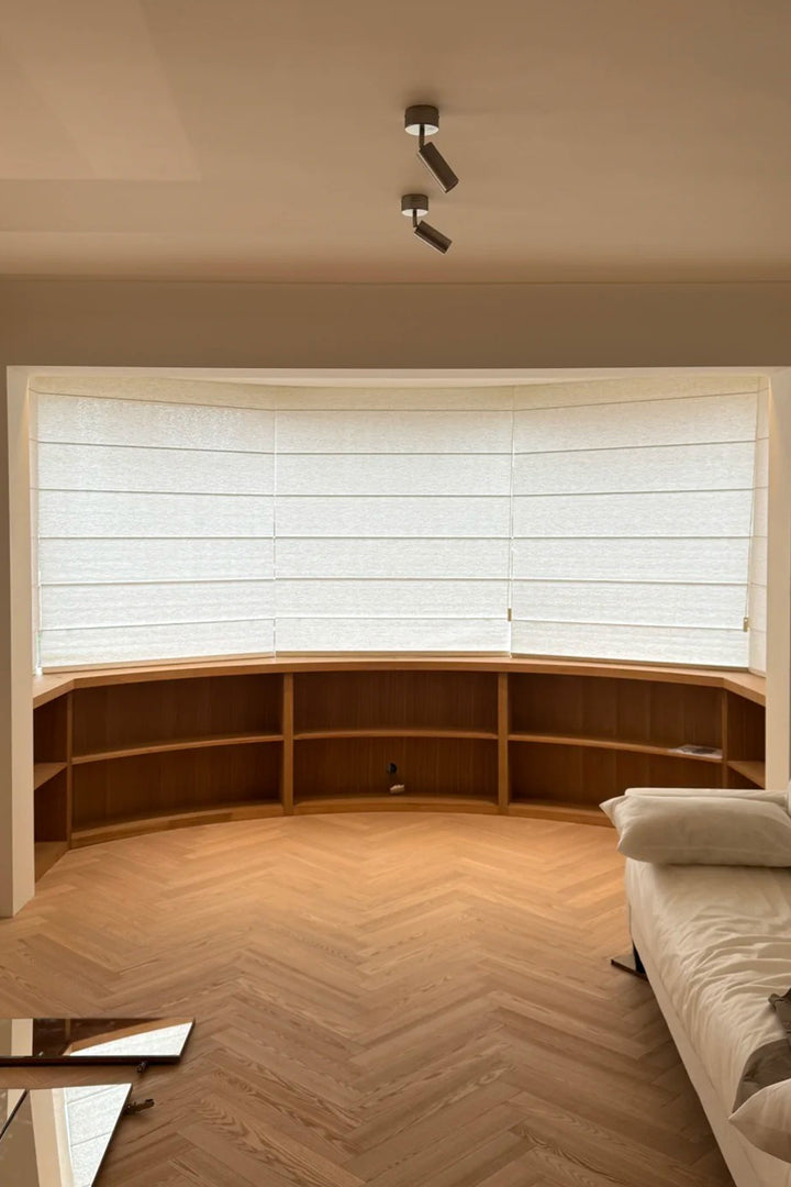 Stylish Half Blackout Roman Drapes for Contemporary Living Spaces