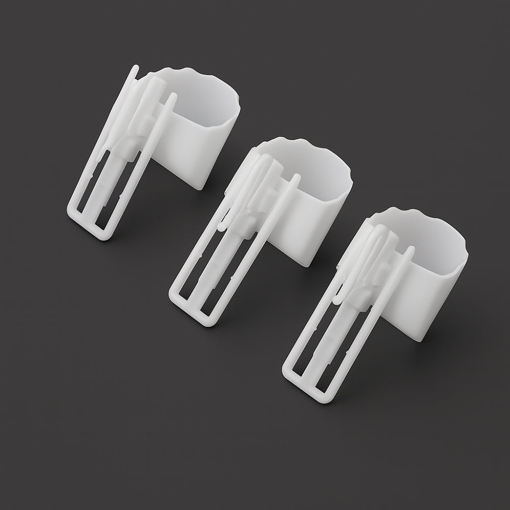2-Prong Height-Adjustable Fixing Hooks - Wineglass-Shaped Curtain Hooks