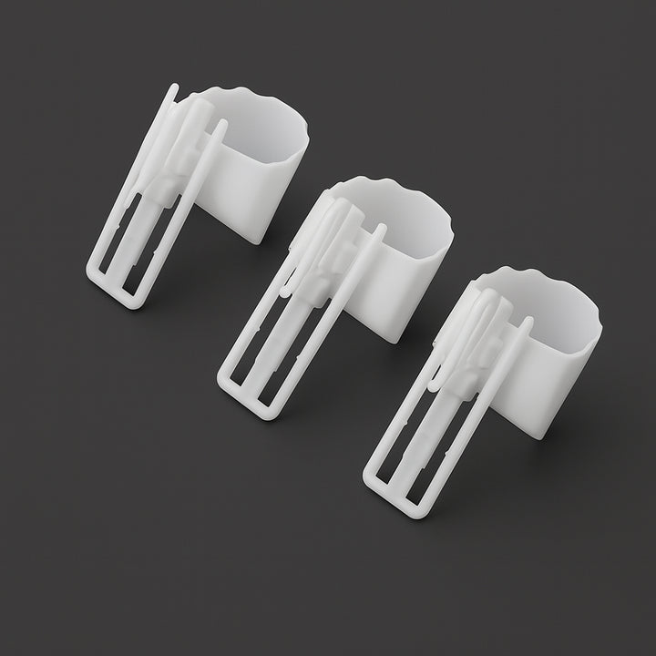 2-Prong Height-Adjustable Fixing Hooks - Wineglass-Shaped Curtain Hooks