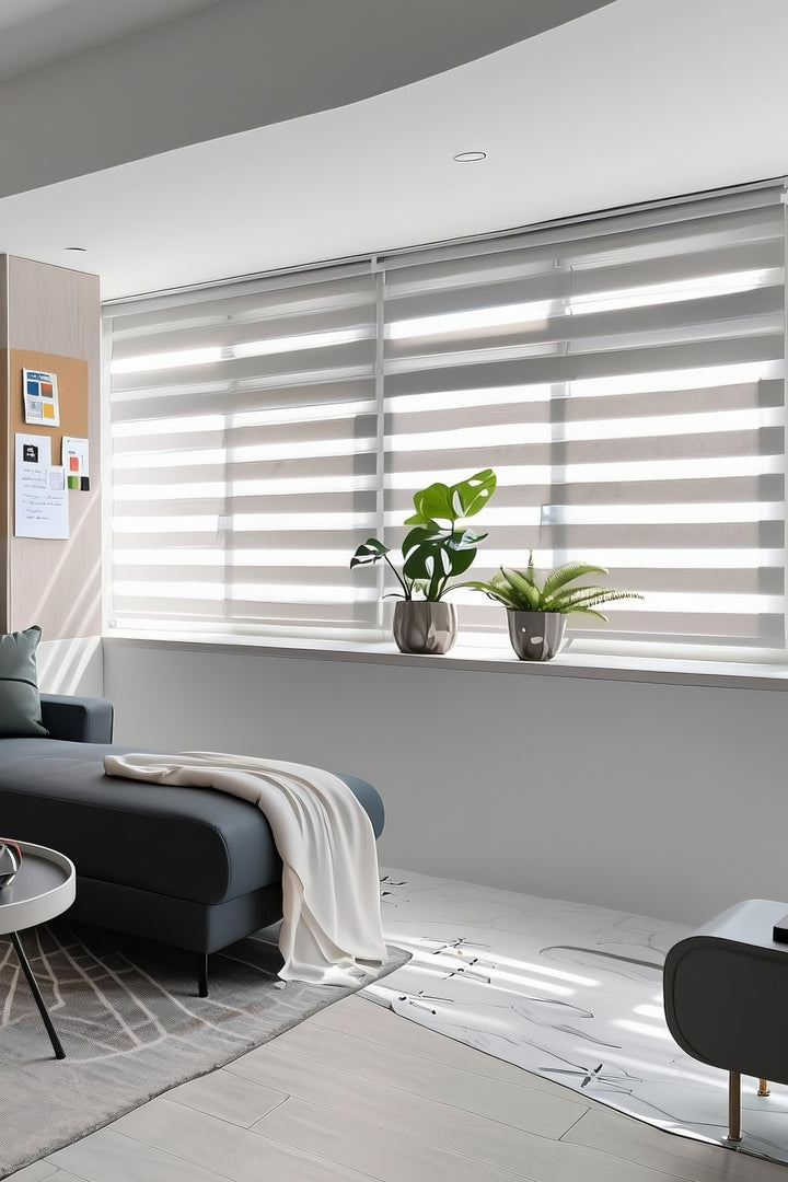 Stylish Water-Resistant Blackout Zebra Curtain,100% Blackout