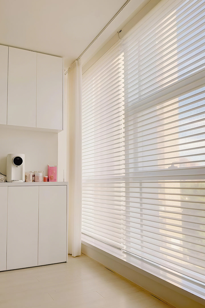 Pleated Privacy Curtains with Effortless Smooth Roll-Up