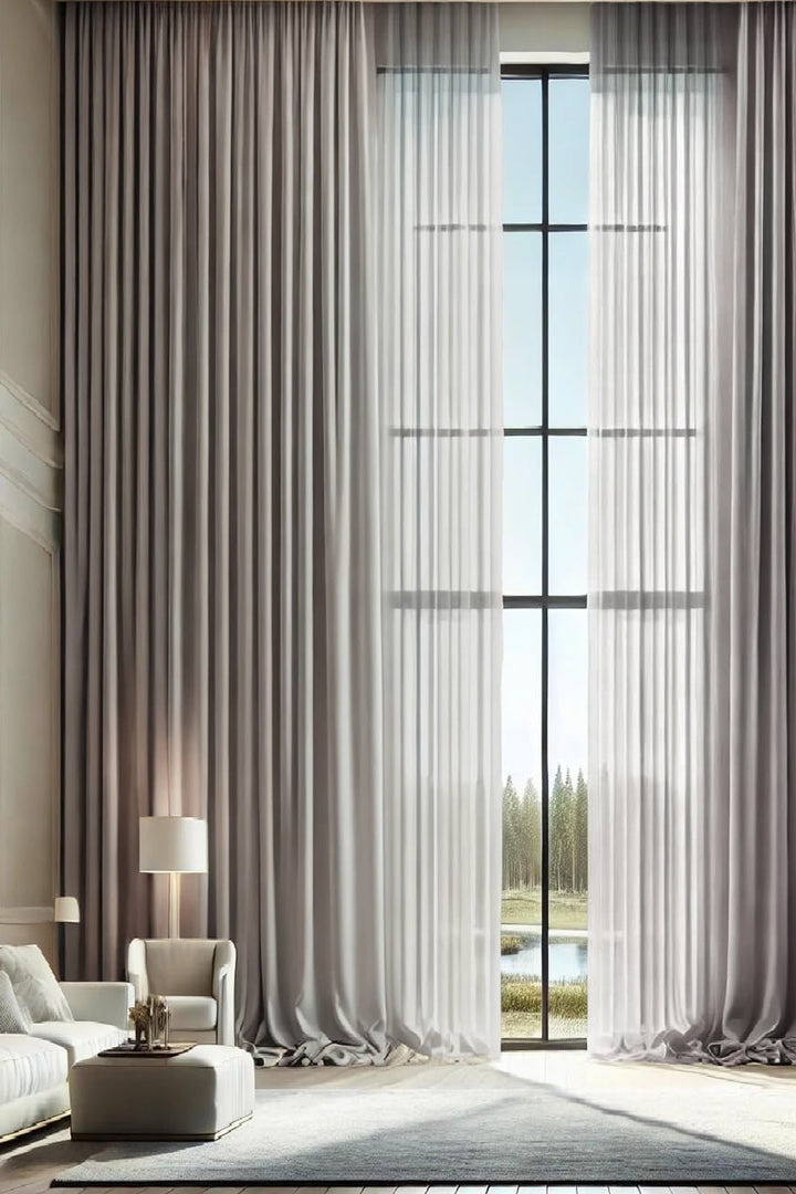 Textured Cotton-Linen Jacquard Curtains