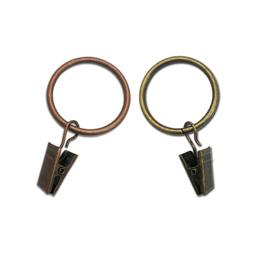 Luxury Modern Drapery Hardware System with Rings and Clips – a sophisticated and functional ensemble for elegant home decor.