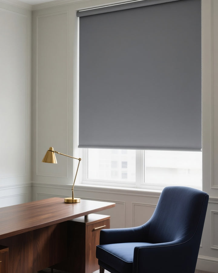 Luxury Double-Sided Waterproof Roller Shade - 100% Moisture Proof Blackout Shades - PE Coated Both Sides