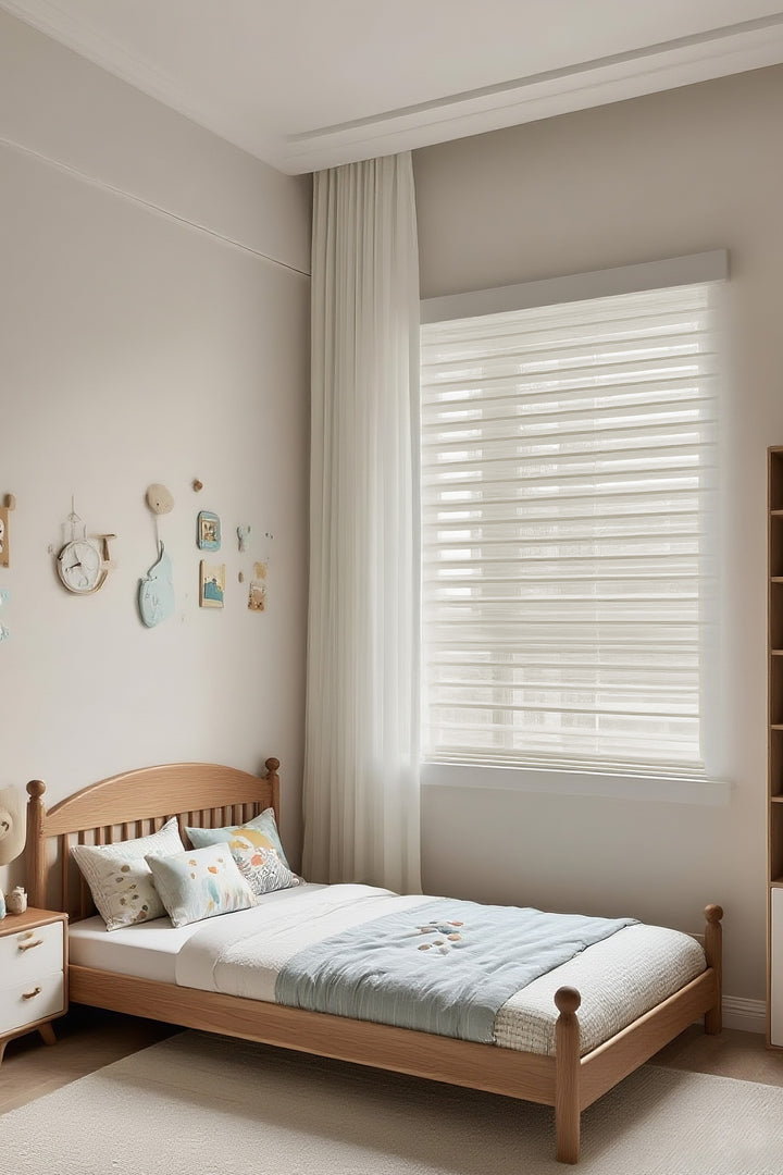 Pleated Privacy Curtains with Effortless Smooth Roll-Up
