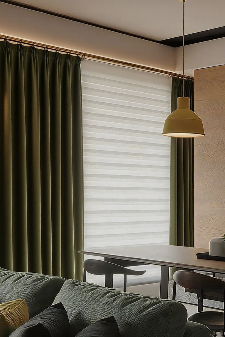 Stylish Water-Resistant Blackout Zebra Curtain,100% Blackout