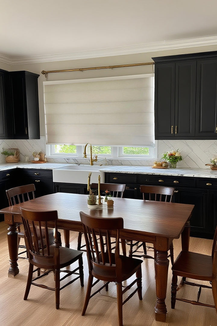 Perfect Darkness Drapery Art-Ultimate Blackout Roman Shades