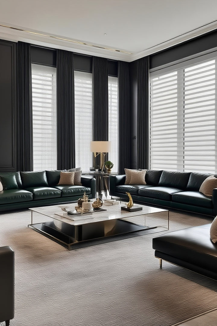 Stylish Water-Resistant Blackout Zebra Curtain,100% Blackout