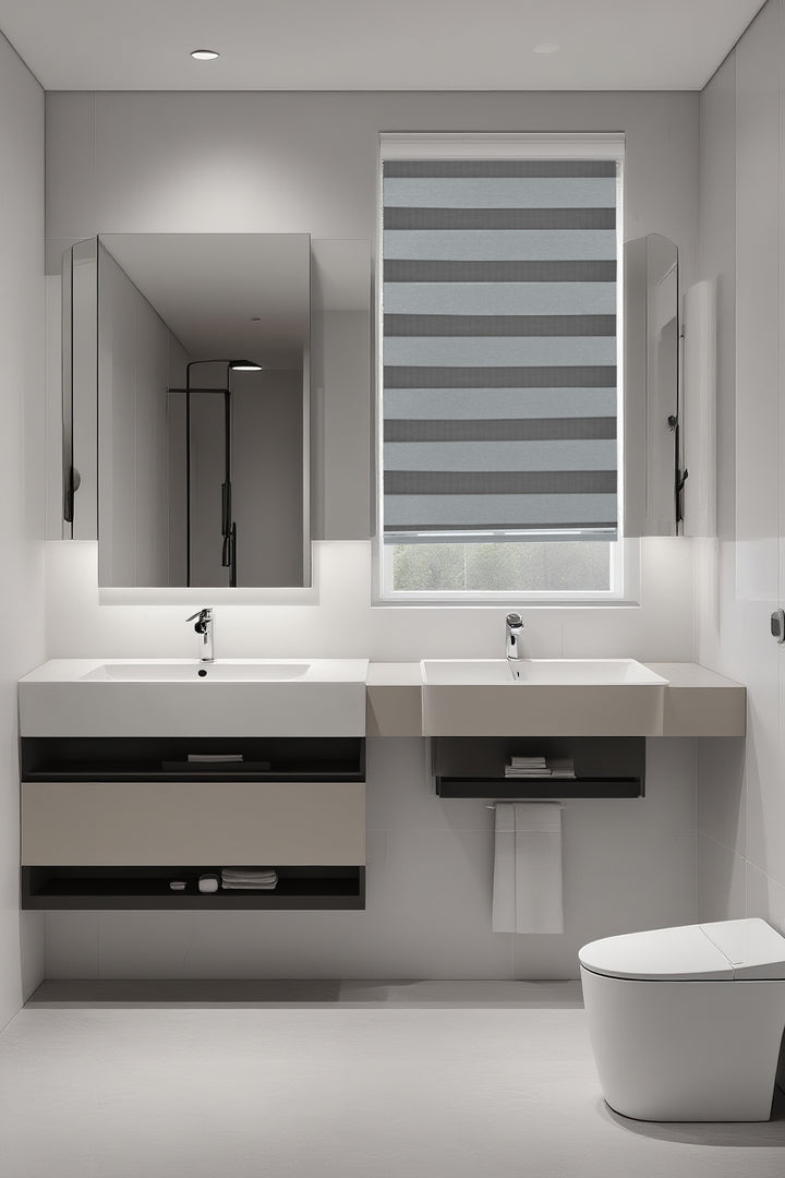 Stylish Water-Resistant Blackout Zebra Curtain,100% Blackout