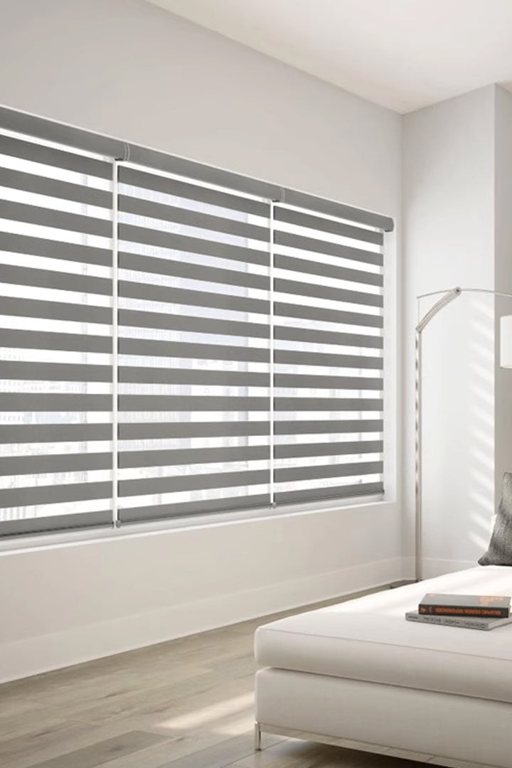 Radiant Sheer Zebra Curtains in Solid Hues