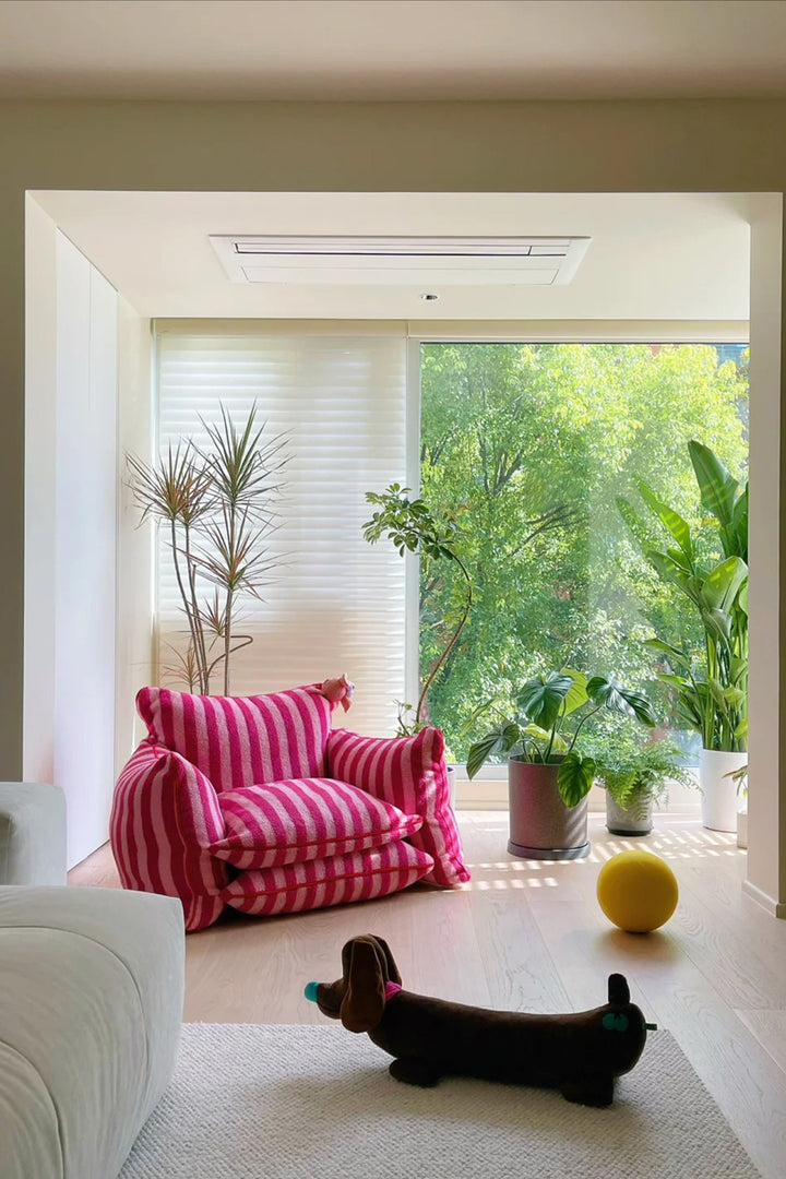 Pleated Privacy Curtains with Effortless Smooth Roll-Up