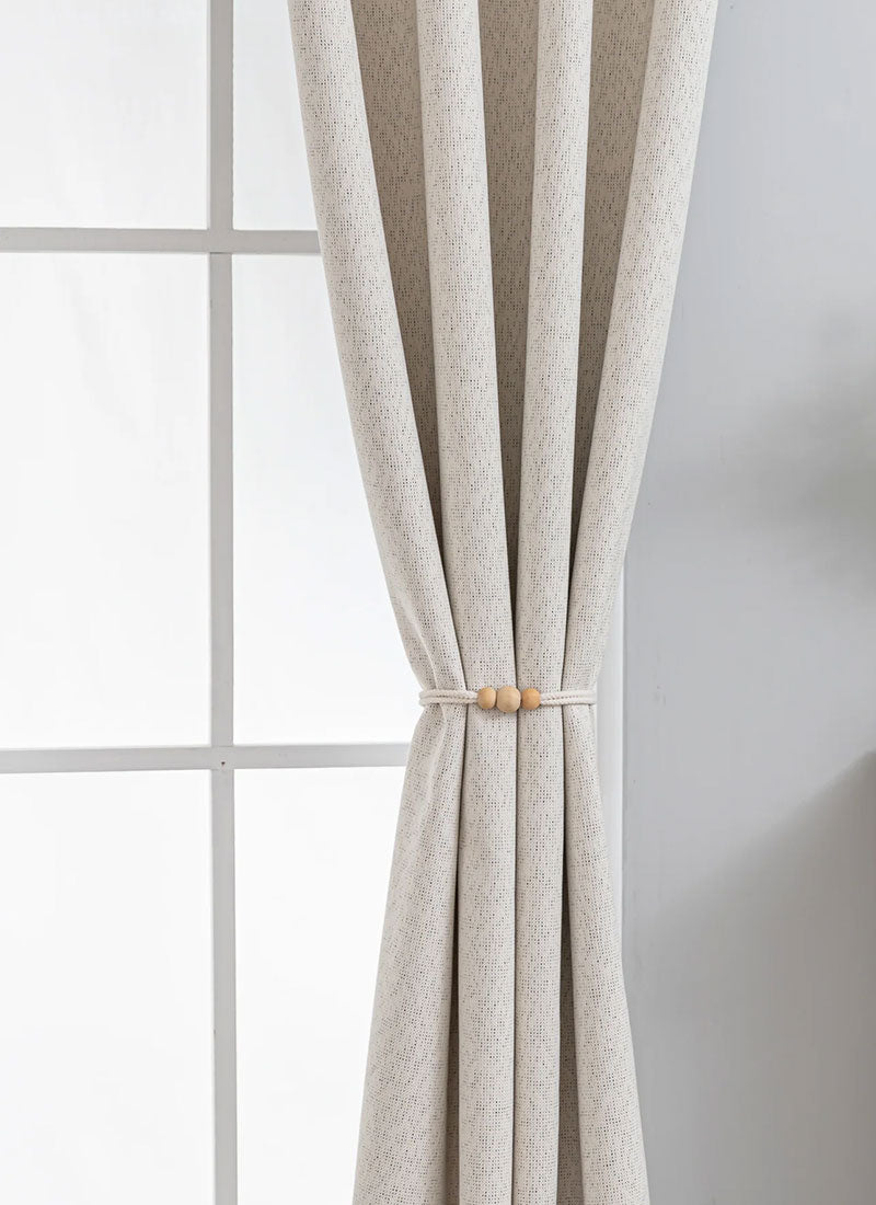 Black tea cheese chenille curtains