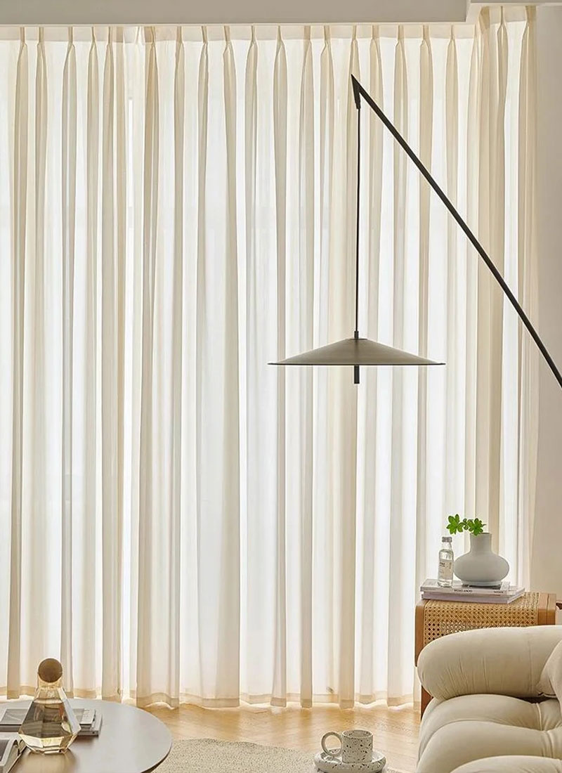 French Sheer Drapes Sheer Curtain for Living Room