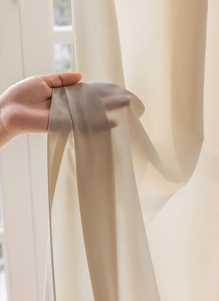 French Sheer Drapes Sheer Curtain for Living Room