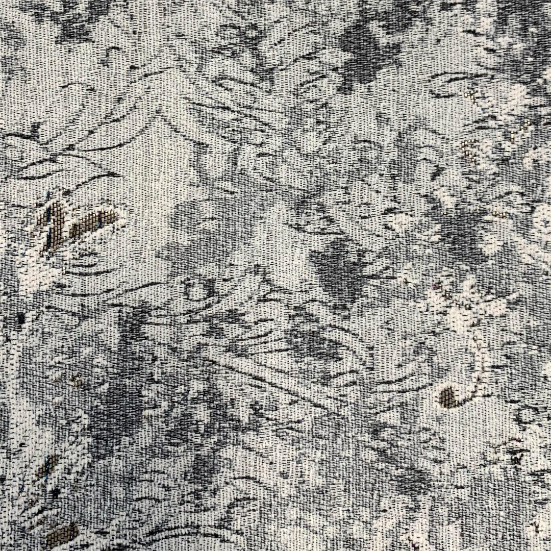 Black|Silk curtain fabric sample|X3-65-1