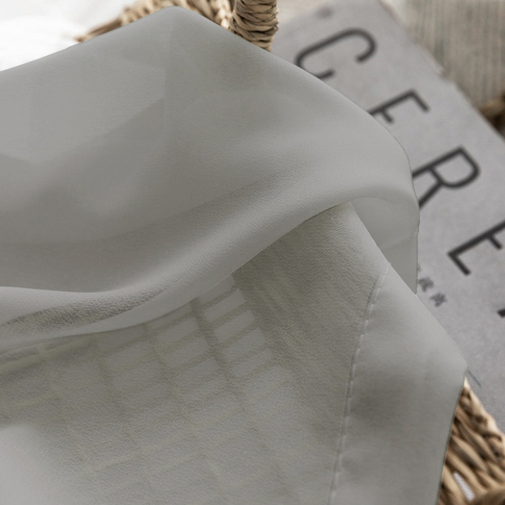 Silvery |Sheer curtain fabric sample|FS8009-31
