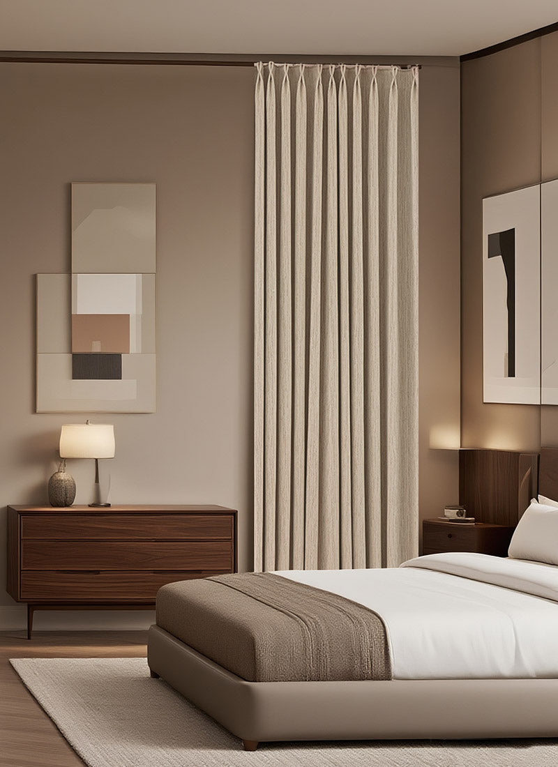 Chenille Textured Blackout Curtains for Bedroom