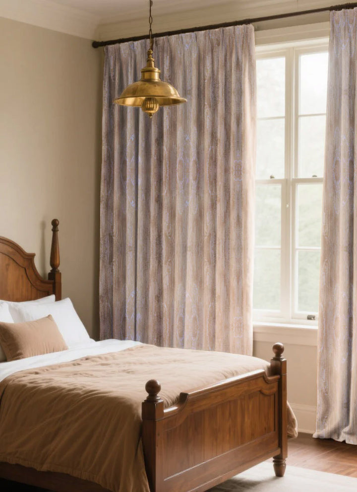 Whispering Snow Chenille Custom Blackout Curtains