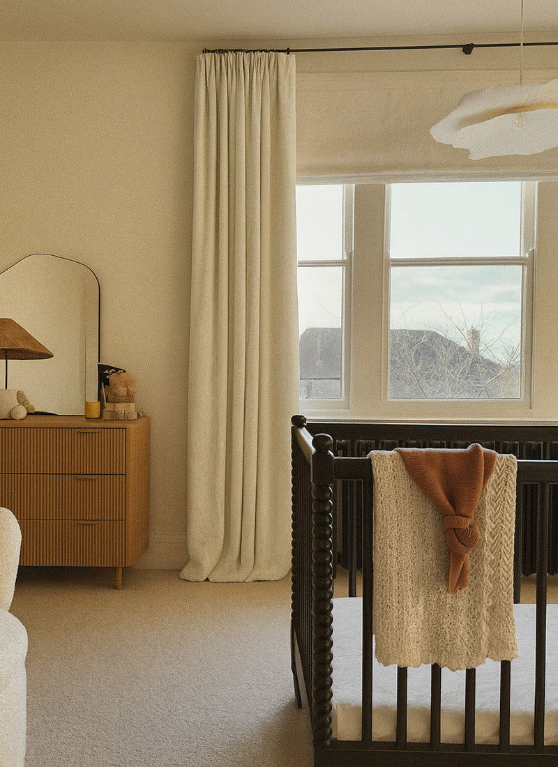 Luxury Blackout Curtains - Dual-Sided Design with Textured Jacquard Fabric