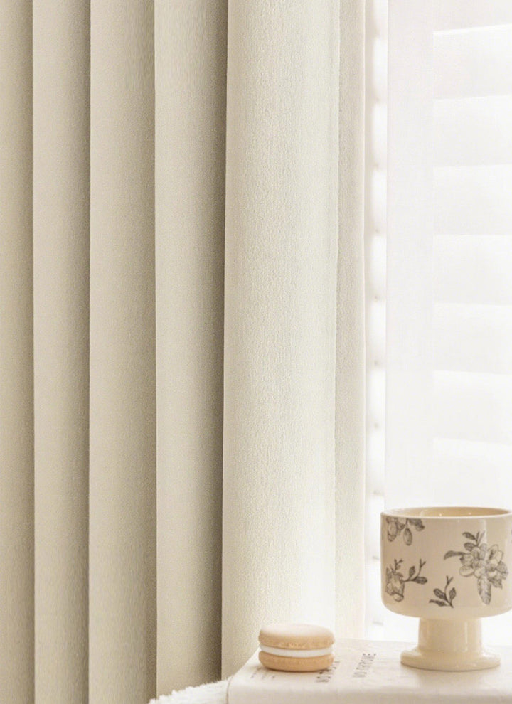Luxury Blackout Curtains - Dual-Sided Design with Textured Jacquard Fabric