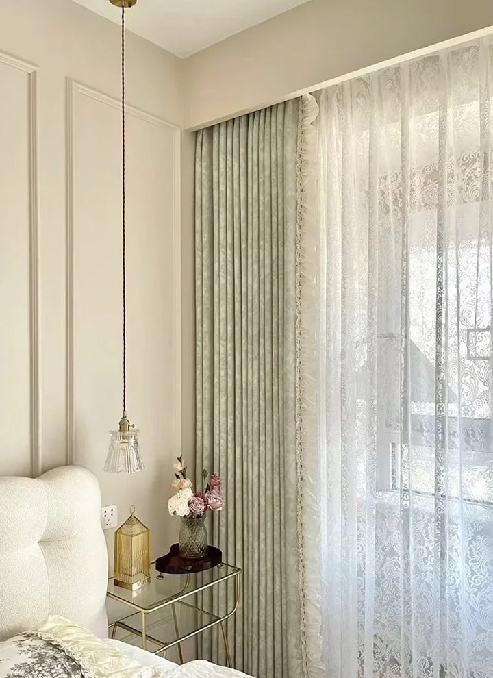French Vintage Chenille Blackout Curtains