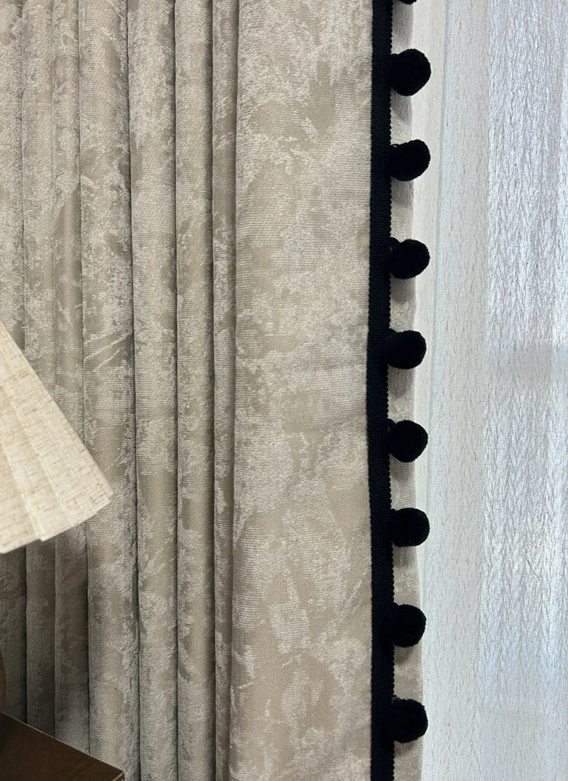 French Vintage Chenille Blackout Curtains