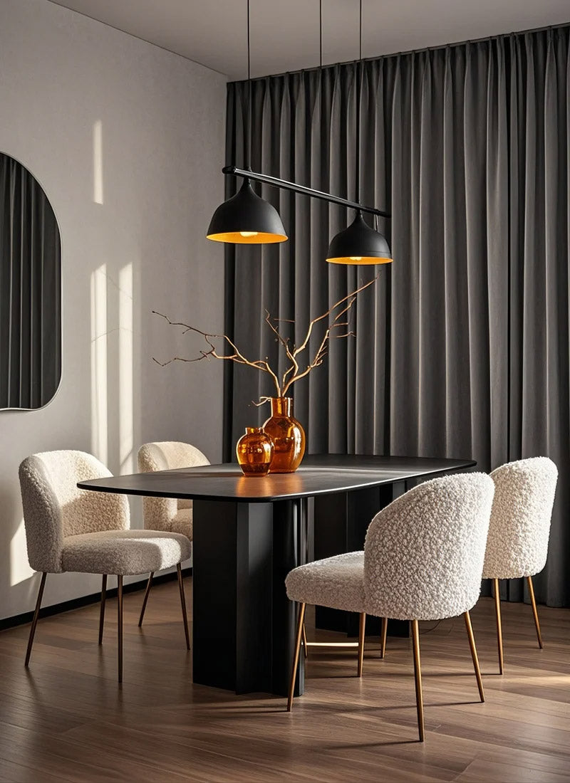 Double-Sided Textured Linen Blackout Curtains