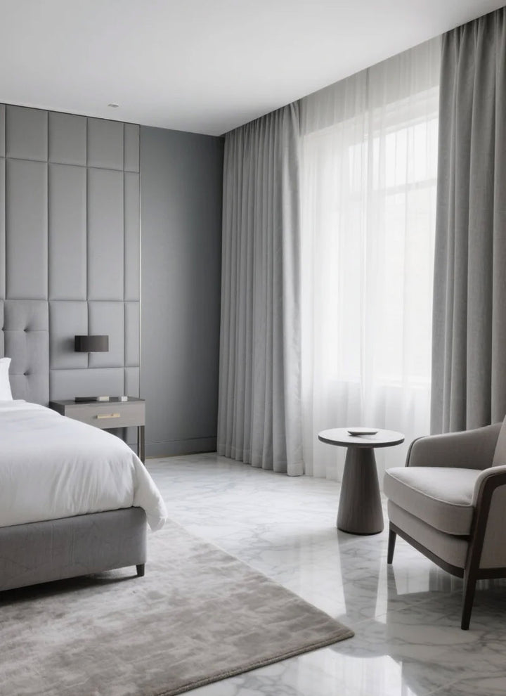 Romantic Jacquard Chenille Blackout Curtains for Living Room