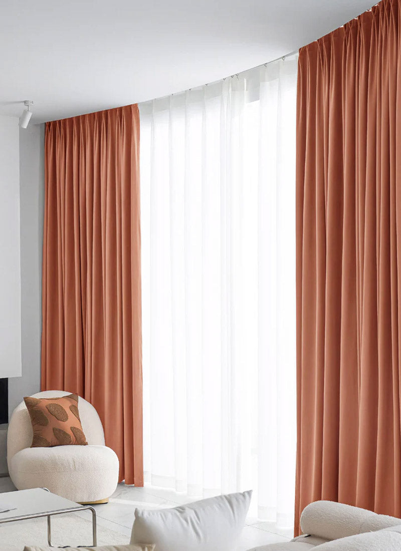 Romantic Jacquard Chenille Blackout Curtains for Living Room