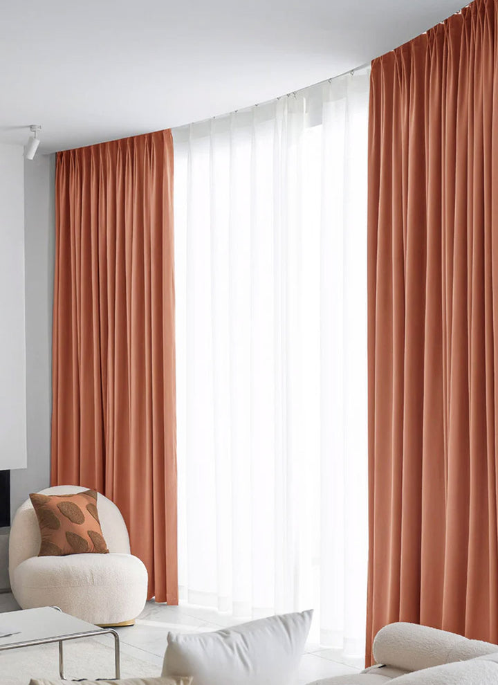 Romantic Jacquard Chenille Blackout Curtains for Living Room