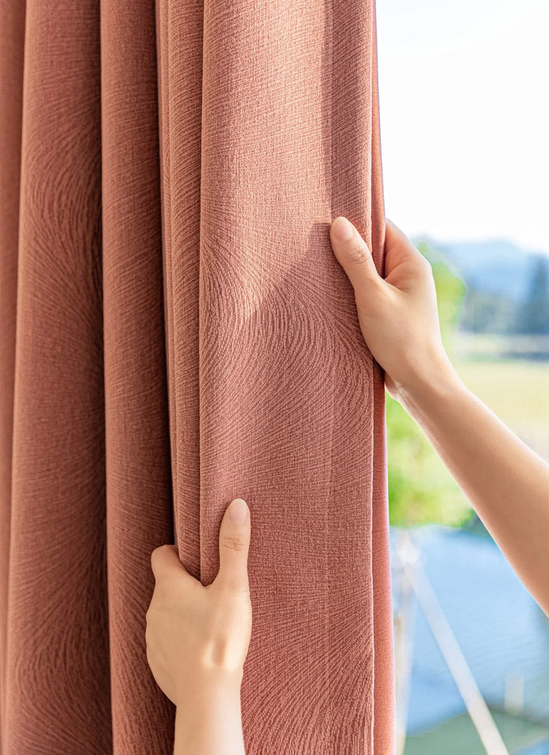 Romantic Jacquard Chenille Blackout Curtains for Living Room