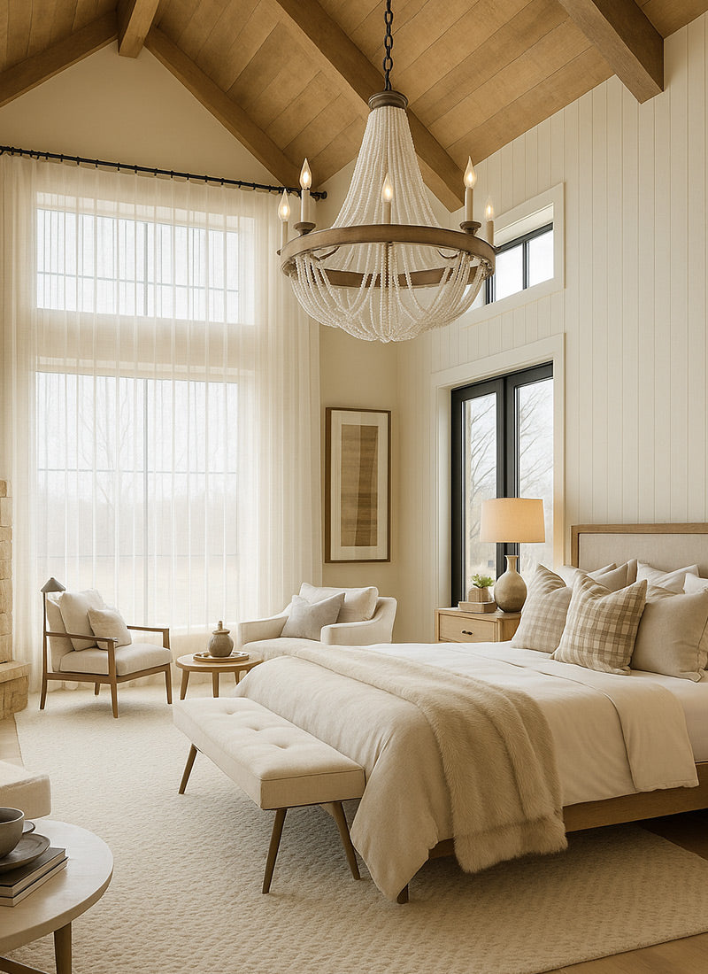 Gauzy Snowflake White Sheer Curtains