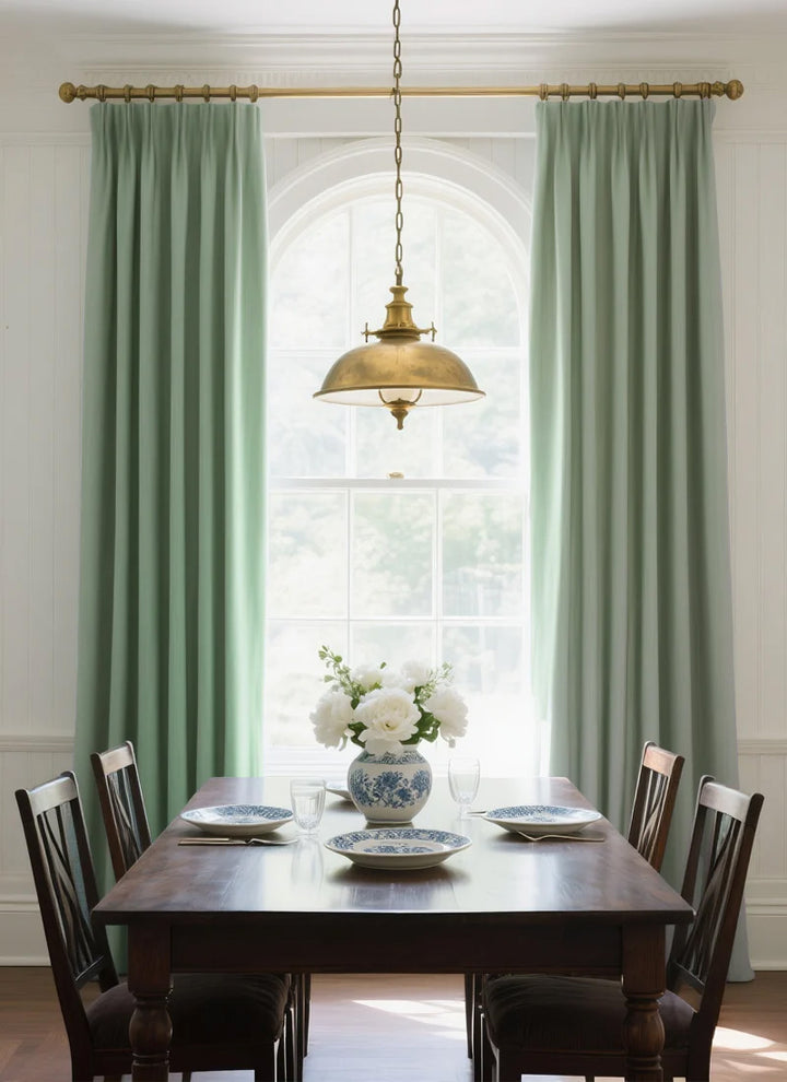 French Luxury Blackout Velvet Jacquard Curtains for Living Room