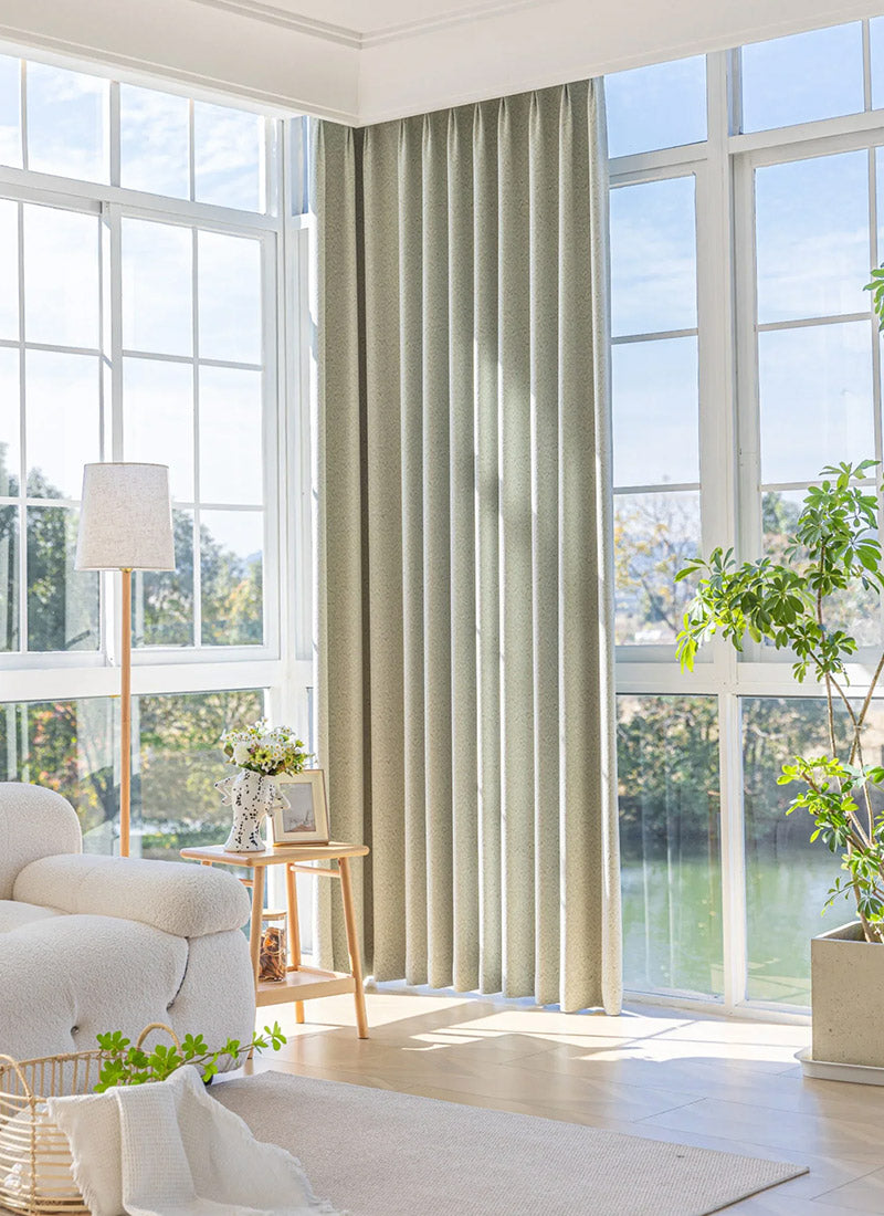 French Luxury Blackout Velvet Jacquard Curtains for Living Room