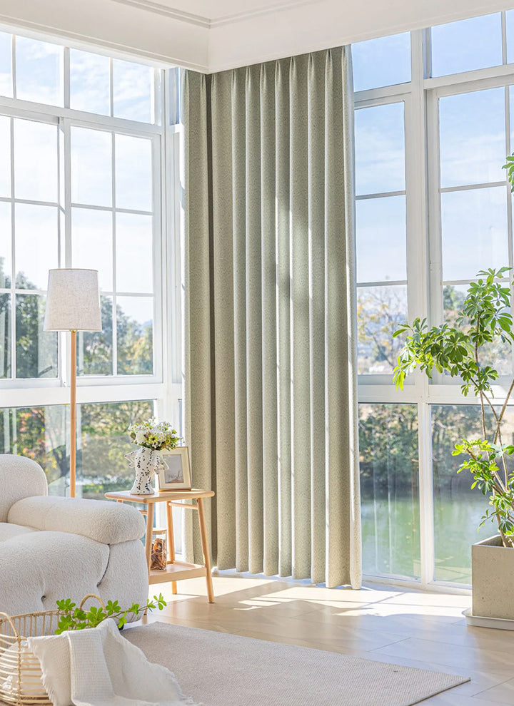 French Luxury Blackout Velvet Jacquard Curtains for Living Room