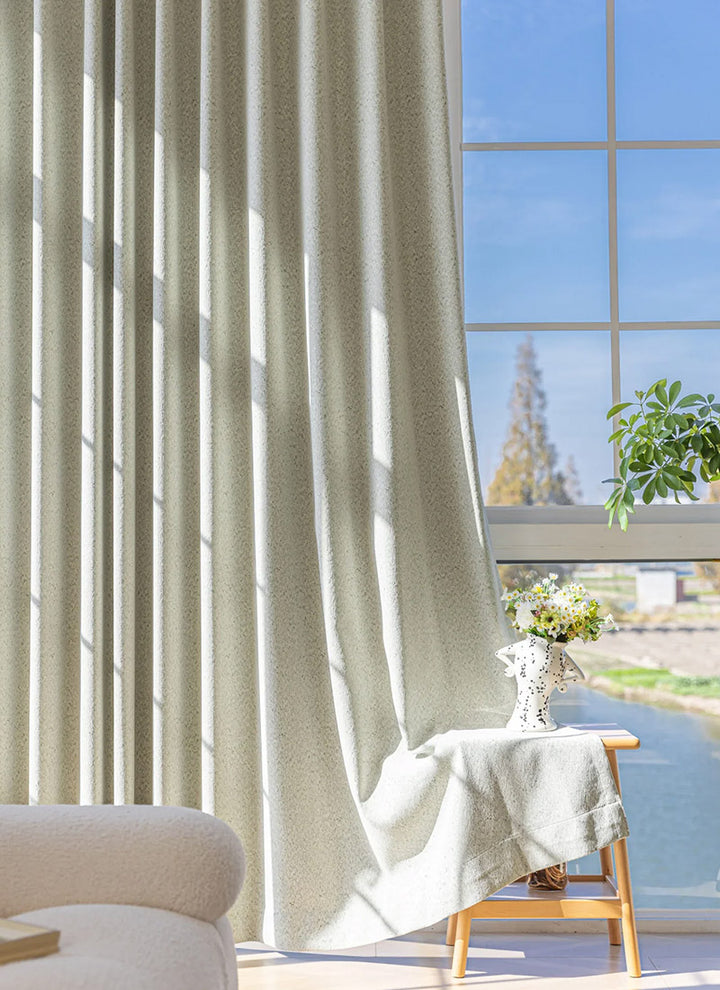 French Luxury Blackout Velvet Jacquard Curtains for Living Room