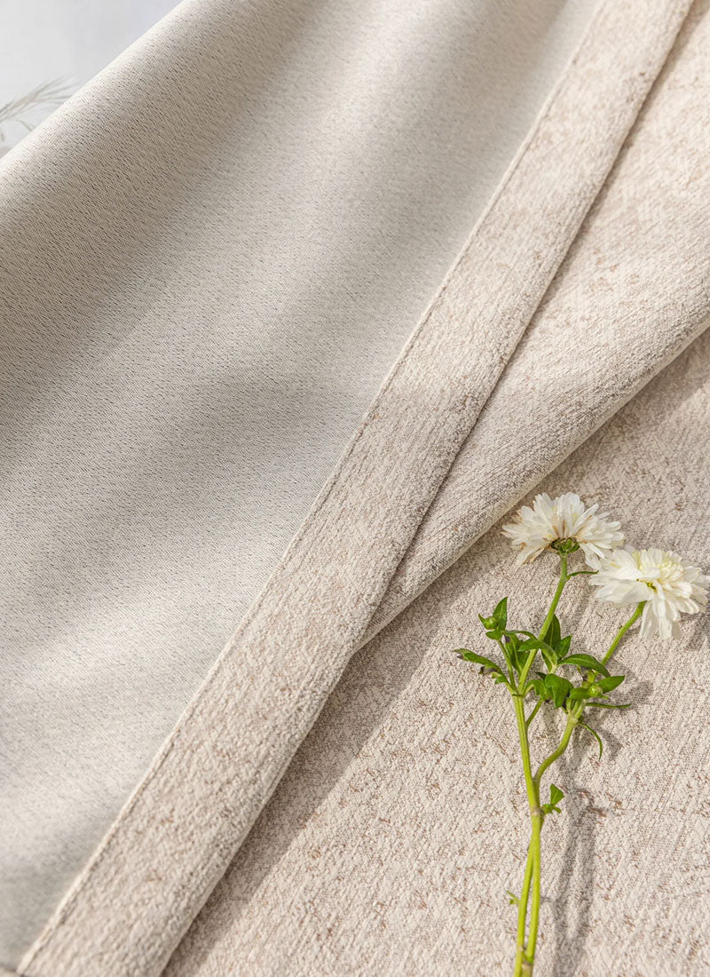 French Luxury Blackout Velvet Jacquard Curtains for Living Room