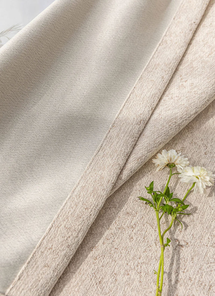 French Luxury Blackout Velvet Jacquard Curtains for Living Room