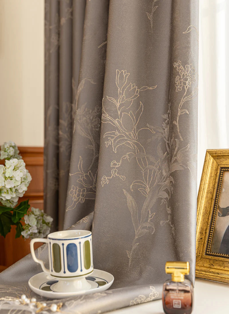 Luxury Jacquard High-Precision Blackout curtains